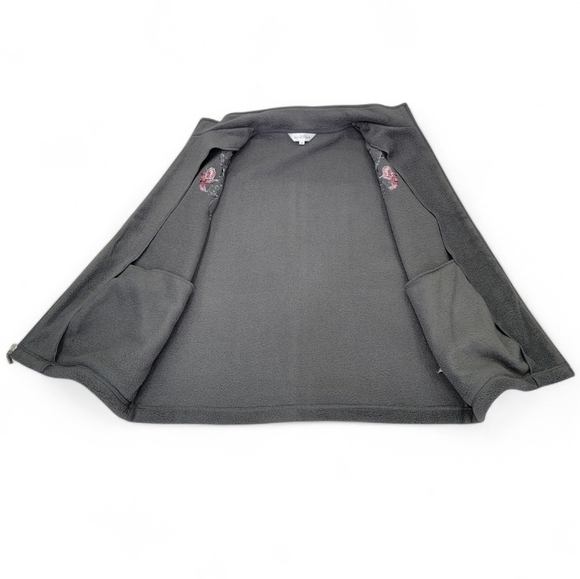 Northern Reflections Bird Embroidered Fleece Vest Cardinal Warm Women's M - Picture 6 of 17